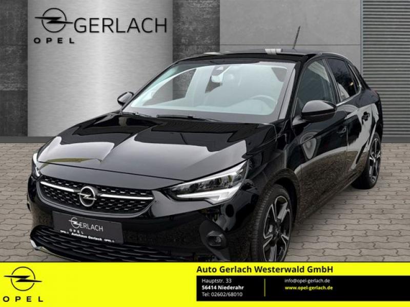 OPEL  Corsa F Elegance 1.2 Turbo EU6d LED Apple CarPla, Diamant Schwarz/Karbon Schwarz