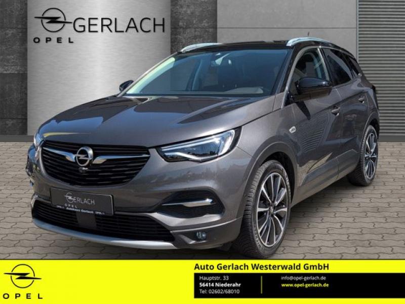 OPEL  Grandland Ultimate 1.6 Turbo EU6d-T AHK-abnehmba, Mondstein Grau/E:Vulkan Grau
